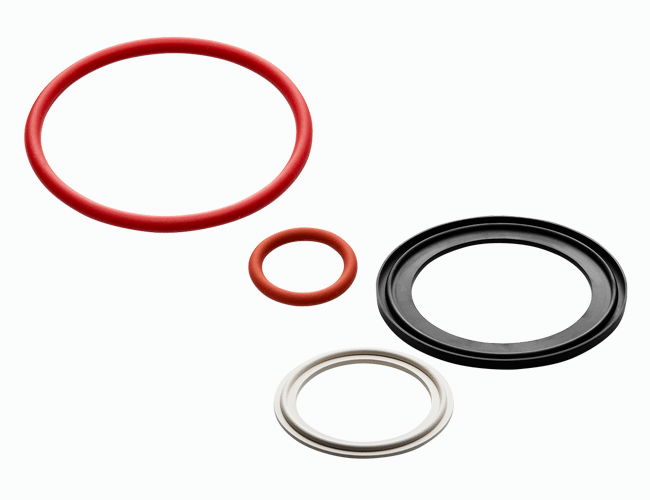O-ringe, Clamp-gaskets og andre typer gummitætninger - en produktkategori hos Betech