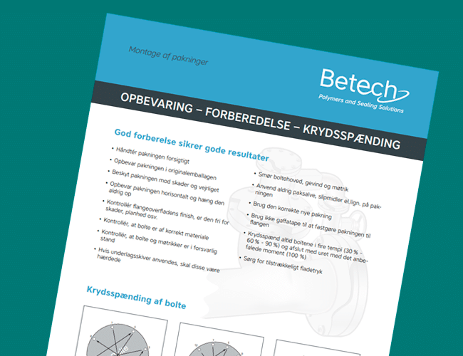 Einbau von Dichtungen: Lagerung, Vorbereitung und Kreuzverspannung. Ein praktischer Leitfaden von Betech