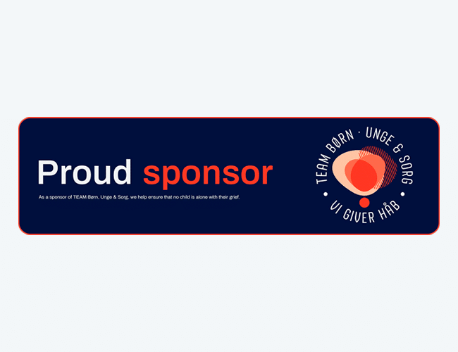 Betech er stolt sponsor av Team Barn, Unge & Sorg.