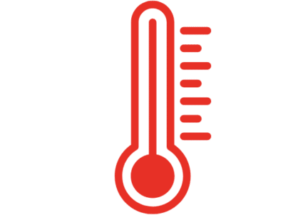Grafik for temperaturbestandighed (Perlast FFKM-gummi fra Betech)